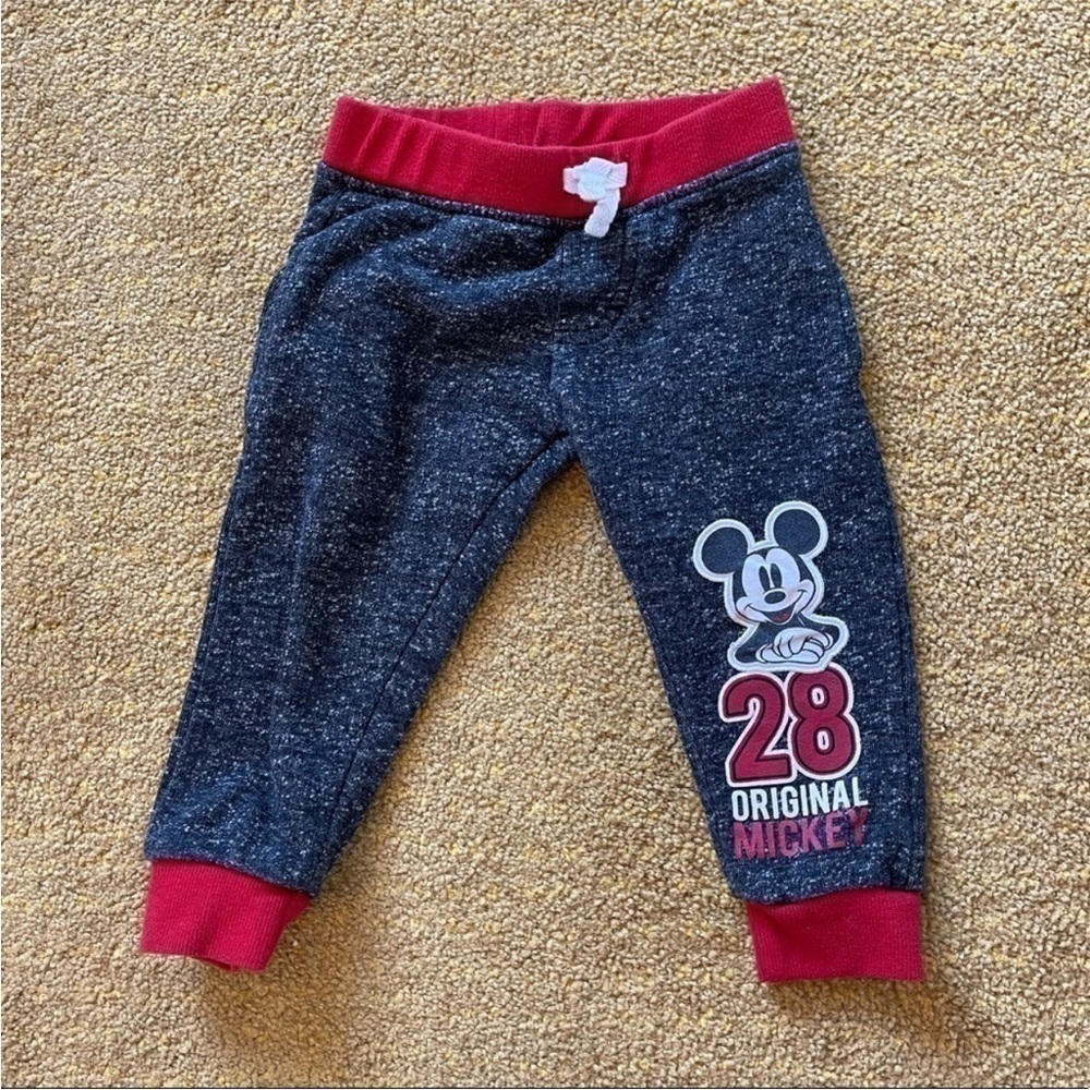 Disney Mickey Mouse jogger pants. Size 18 Months